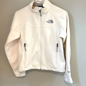 North Face Women’s Windwall white fleece jacket XS